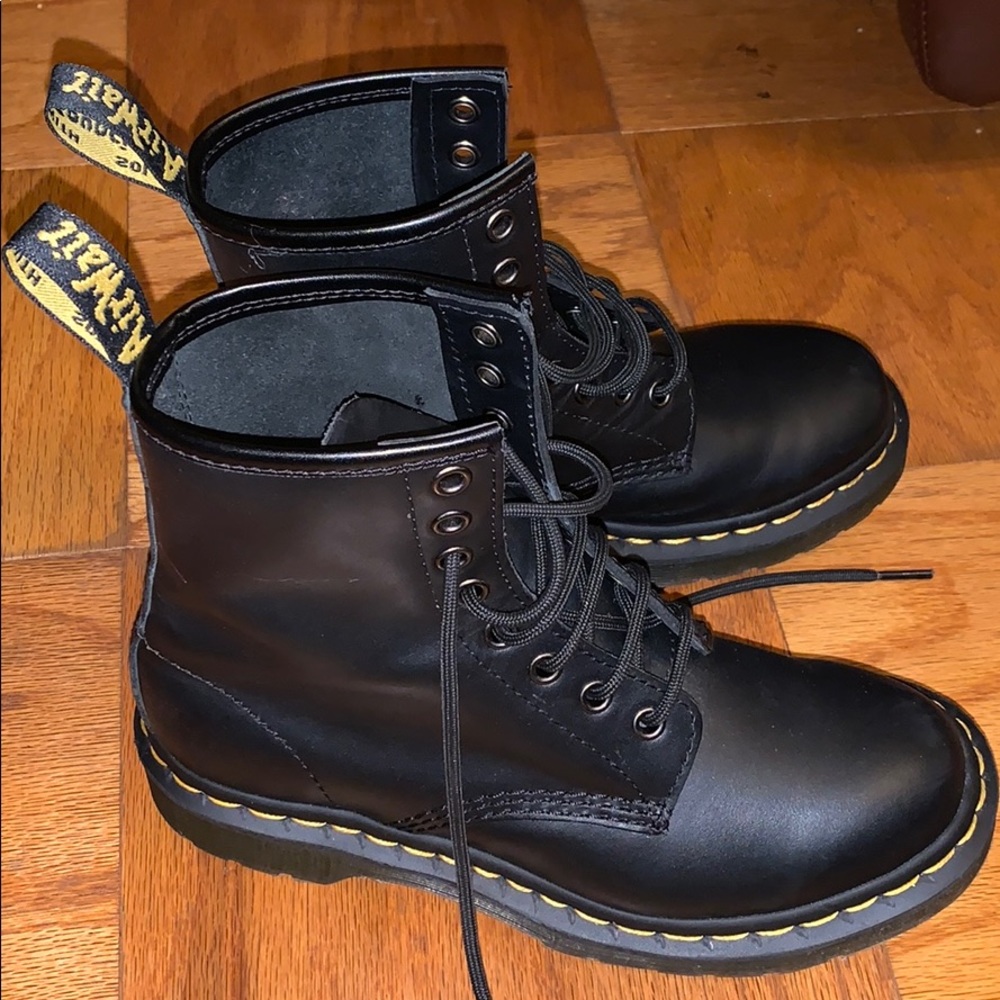 Matte Black Doc Marten Boots